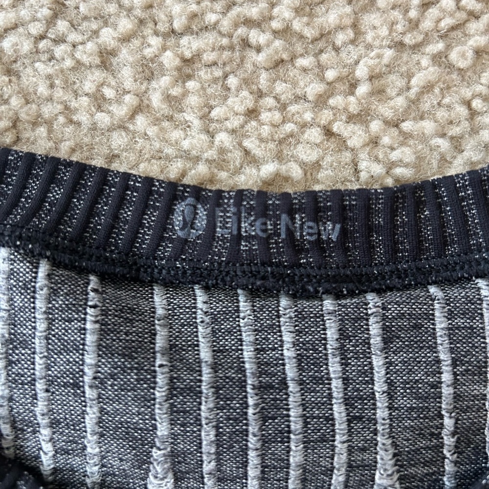 Lululemon Rest Less Pullover Sweater - Aeriel Current Black / White - Picture 8 of 8